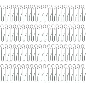 WOIYIC 80 Pieces Metal Curtain Hooks, Curtain Hooks, Curtain Clip Hooks, for Window Curtain, Shower Curtain (47 10mm) WOIYIC 80 Pieces Metal Curtain Hooks, Curtain Hooks, Curtain Clip Hooks, for Window Curtain, Shower Curtain (47 10mm)