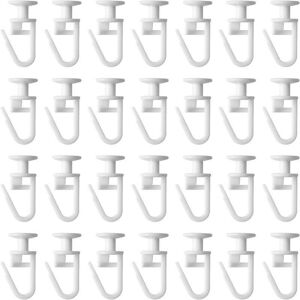 Alwaysh - 100 Pieces Curtain Track Slider Curtain Gliders Curtain Track Sliders Clapser Hooks Curtain Hooks for Rail Type Curtain Tracks Alwaysh - 100 Pieces Curtain Track Slider Curtain Gliders Curtain Track Sliders Clapser Hooks Curtain Hooks for Rail Type Curtain Tracks