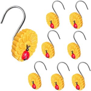 Alwaysh - 12 Pack Heavy Duty Metal Shower Hooks, Curtain Rings, for Shower Curtains, Decorative Shower Curtain Hooks Alwaysh - 12 Pack Heavy Duty Metal Shower Hooks, Curtain Rings, for Shower Curtains, Decorative Shower Curtain Hooks