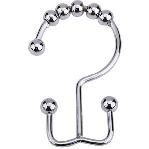 Alwaysh - 12 PièCes Anneaux De Rideau De Douche Anneau De Rideau De Douche à Double Crochet Acier Inoxydable pour Rideaux De Douche (Argent) Alwaysh - 12 PièCes Anneaux De Rideau De Douche Anneau De Rideau De Douche à Double Crochet Acier Inoxydable pour Rideaux De Douche (Argent)