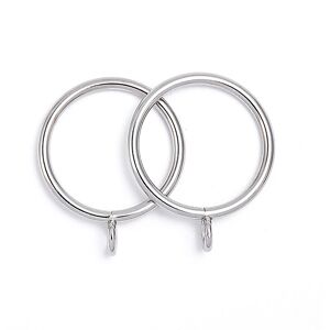 AlwaysH 20 Pieces Curtain Rings, Metal Curtain Hanging Rings for Curtains and Rods, 38mm Inner Diameter (Silver) AlwaysH 20 Pieces Curtain Rings, Metal Curtain Hanging Rings for Curtains and Rods, 38mm Inner Diameter (Silver)
