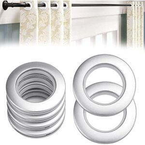 Alwaysh - 50 pieces Plastic Curtain Rings Curtain Eyelet Rings 40mm Plastic Rings Curtain Rod Rings Silver Eyelets Alwaysh - 50 pieces Plastic Curtain Rings Curtain Eyelet Rings 40mm Plastic Rings Curtain Rod Rings Silver Eyelets