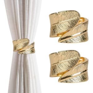Alwaysh - Pack Feather Shape Metal Curtain Holdbacks Curtain Tiebacks Clips for Home and Office Classic Gold Decorative Curtain Holdbacks Alwaysh - Pack Feather Shape Metal Curtain Holdbacks Curtain Tiebacks Clips for Home and Office Classic Gold Decorative Curtain Holdbacks