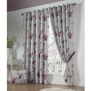 ALAN SYMONDS Ascot Eyelet Ring Top Curtains Thermally Efficient Blackout Curtain Pair 66x90" ALAN SYMONDS Ascot Eyelet Ring Top Curtains Thermally Efficient Blackout Curtain Pair 66x90"