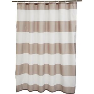 CSPARKV Basics Water-Repellent Printed Fabric Shower Curtain with Metal Grommets and White Plastic Hooks, 72' x 72', Gray Stripes CSPARKV Basics Water-Repellent Printed Fabric Shower Curtain with Metal Grommets and White Plastic Hooks, 72' x 72', Gray Stripes