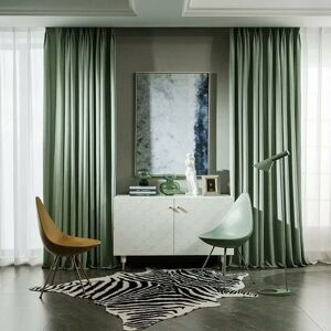 Sweevt - Blackout Curtains 1.52.3m Eyelet Super Soft Thermal Insulated Bedroom Curtains Blackout Eyelet Curtains for Living Room Light,Green 2 Panels Sweevt - Blackout Curtains 1.52.3m Eyelet Super Soft Thermal Insulated Bedroom Curtains Blackout Eyelet Curtains for Living Room Light,Green 2 Panels