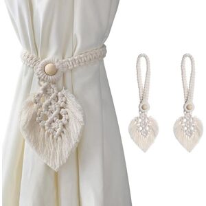 SERBIA Ccykxa 2 Pack Beige Curtain Tiebacks Buttons, Leaf Curtain Tiebacks Hooks Rope Holder Buckle, Handmade Weaving Bohemian Tassel Tiebacks, Curtain SERBIA Ccykxa 2 Pack Beige Curtain Tiebacks Buttons, Leaf Curtain Tiebacks Hooks Rope Holder Buckle, Handmade Weaving Bohemian Tassel Tiebacks, Curtain