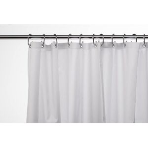 White Shower Curtain Made from 100% Recycled Poyester, with 12 Rust-Resistant Metal Eyelets, Weighted Hem, Anti-Microbial - Croydex White Shower Curtain Made from 100% Recycled Poyester, with 12 Rust-Resistant Metal Eyelets, Weighted Hem, Anti-Microbial - Croydex