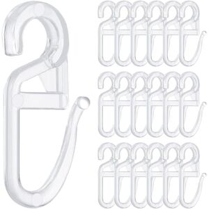Csparkv - 150 Pieces Curtain Hooks with Eyelets, ø 6 mm Curtain Hook, Plastic Curtain Hook, Curtain Rail Hook for Curtain Rails and Rods Curtain Csparkv - 150 Pieces Curtain Hooks with Eyelets, ø 6 mm Curtain Hook, Plastic Curtain Hook, Curtain Rail Hook for Curtain Rails and Rods Curtain