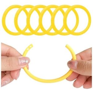Csparkv - 40x4mm 24Pcs Shower Curtain Rings, Plastic c Shape Shower Curtain Rings, Fit Most Shower Curtains, Yellow Csparkv - 40x4mm 24Pcs Shower Curtain Rings, Plastic c Shape Shower Curtain Rings, Fit Most Shower Curtains, Yellow