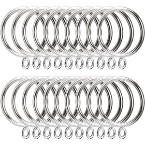 50 Pieces Metal Curtain Rings, 38mm Silver Inner Diameter Curtain Hanging Rings, Silver Metal Curtain Rings for Window Door Shower Curtain - Csparkv 50 Pieces Metal Curtain Rings, 38mm Silver Inner Diameter Curtain Hanging Rings, Silver Metal Curtain Rings for Window Door Shower Curtain - Csparkv