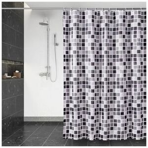 CSPARKV Quick Dry Shower Curtain, Waterproof Polyester Fabric Shower Curtain Machine Washable, Semi-Transparent Bathroom Curtains with 12 Hooks 180 x 200cm CSPARKV Quick Dry Shower Curtain, Waterproof Polyester Fabric Shower Curtain Machine Washable, Semi-Transparent Bathroom Curtains with 12 Hooks 180 x 200cm