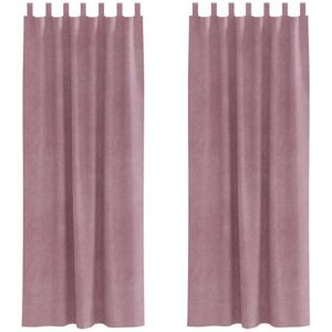 Curtains with Curtains 2 pcs Dark Pink 140 x 245 cm Velvet Vidaxl Curtains with Curtains 2 pcs Dark Pink 140 x 245 cm Velvet Vidaxl