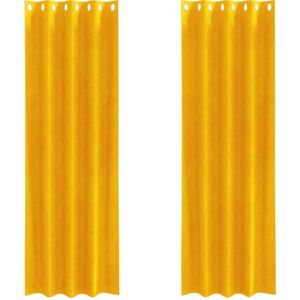 Curtains with Curtains 2 pcs Mustard Yellow 140 x 225 cm Velvet Vidaxl Curtains with Curtains 2 pcs Mustard Yellow 140 x 225 cm Velvet Vidaxl