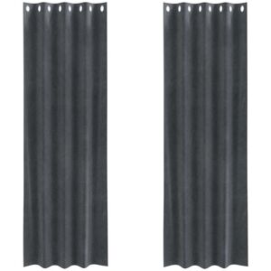 Curtains with Curtains 2 pcs Light Grey 140 x 245 cm Velvet Vidaxl Curtains with Curtains 2 pcs Light Grey 140 x 245 cm Velvet Vidaxl