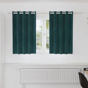Curtains with Curtains 2 pcs Dark green 140 x 140 cm Velvet Vidaxl Curtains with Curtains 2 pcs Dark green 140 x 140 cm Velvet Vidaxl