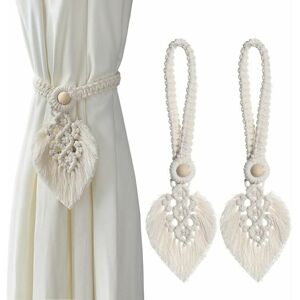 TRIMEC Embrasses de Rideaux, 2 Pièces Embrasses Rideaux Feuille Style Bohème Embrasses pour Rideaux Accessoires de Rideau Attache Rideaux Decoration pour TRIMEC Embrasses de Rideaux, 2 Pièces Embrasses Rideaux Feuille Style Bohème Embrasses pour Rideaux Accessoires de Rideau Attache Rideaux Decoration pour