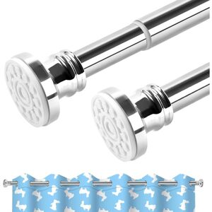 Brisunshine - Extendable Shower Curtain Poles 110 to 290cm, No Drill Tension Rod Adjustable Shower Curtain Rail, telescopic pole for Window Bathroom Brisunshine - Extendable Shower Curtain Poles 110 to 290cm, No Drill Tension Rod Adjustable Shower Curtain Rail, telescopic pole for Window Bathroom