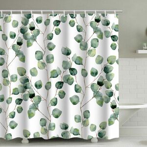 HOOPZI Green Shower Curtain Shower Curtain Polyester Fabric Anti-Mildew Waterproof Bathroom Curtain with Rings Hooks for Bathtub Green Leaf Round 180cm200cm HOOPZI Green Shower Curtain Shower Curtain Polyester Fabric Anti-Mildew Waterproof Bathroom Curtain with Rings Hooks for Bathtub Green Leaf Round 180cm200cm