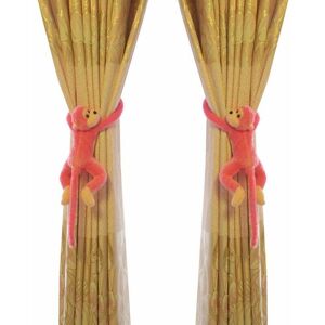 Trimec - Lot de 2 crochets pour rideaux de chambre d'enfant Motif singe Trimec - Lot de 2 crochets pour rideaux de chambre d'enfant Motif singe