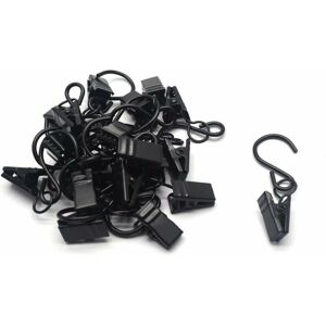 TRIMEC Lot de 20 crochets de suspension pour tringle à rideau. TRIMEC Lot de 20 crochets de suspension pour tringle à rideau.