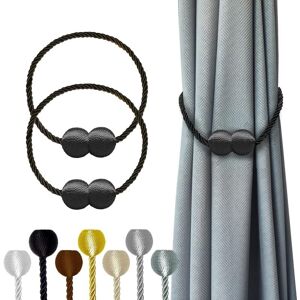 Groofoo - Magnetic Curtain Tiebacks Black 2pcs, Curtain Tiebacks Buckles Holdbacks Holders Hooks Clip for Home Outdoor Bedroom Office Decorative Groofoo - Magnetic Curtain Tiebacks Black 2pcs, Curtain Tiebacks Buckles Holdbacks Holders Hooks Clip for Home Outdoor Bedroom Office Decorative