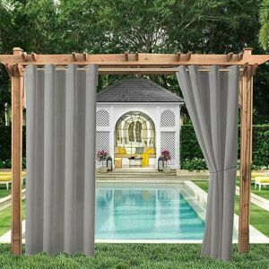 Dhklfa - Outdoor Curtains Blackout Curtains for Garden Gazebo, Wind and uv Resistant, Mildew Resistant, Insulated Drapes with Grommets, w 150cm x h Dhklfa - Outdoor Curtains Blackout Curtains for Garden Gazebo, Wind and uv Resistant, Mildew Resistant, Insulated Drapes with Grommets, w 150cm x h