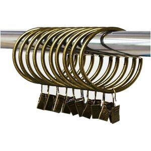 Tinor - Pack of 30 bronze metal craft rings and removable clips (55 mm) Tinor - Pack of 30 bronze metal craft rings and removable clips (55 mm)