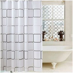 Serbia - Rideau de Douche Anti-moisissure antibactérien, imperméable, Rideaux de Douche Opaques (Grand carré), Rideau de Douche 180 x 180cm Serbia - Rideau de Douche Anti-moisissure antibactérien, imperméable, Rideaux de Douche Opaques (Grand carré), Rideau de Douche 180 x 180cm