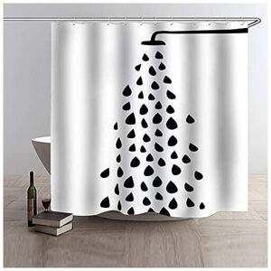 SERBIA Rideaux de douche avec crochets, rideau de salle de bain imperméable et anti-moisissure 180x180cm SERBIA Rideaux de douche avec crochets, rideau de salle de bain imperméable et anti-moisissure 180x180cm