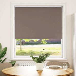 Roller Blind Blackout Coffee 95x130 cm Fabric Width 90.7 cm Polyester vidaXL Roller Blind Blackout Coffee 95x130 cm Fabric Width 90.7 cm Polyester vidaXL