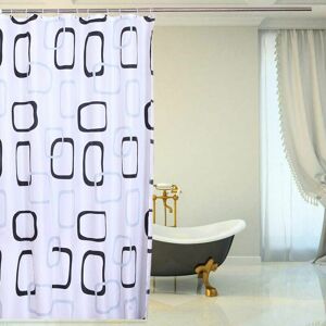 DEWDAT Shower Curtain 180x240 Waterproof Anti Mildew Fabric Rings Anti-Mildew Anti-Bacterial Bathroom Width x Height 180x240cm DEWDAT Shower Curtain 180x240 Waterproof Anti Mildew Fabric Rings Anti-Mildew Anti-Bacterial Bathroom Width x Height 180x240cm