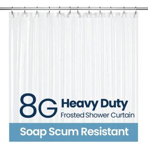 Linghhang - Shower Curtain, 8G peva Shower Curtains for Bathtub and Bathroom Anti-Mold with 12 Shower Curtain Hooks Matte 180cm x 180cm Linghhang - Shower Curtain, 8G peva Shower Curtains for Bathtub and Bathroom Anti-Mold with 12 Shower Curtain Hooks Matte 180cm x 180cm