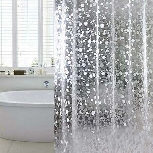 Mumu - Shower Curtain Anti-Mold Bath Waterproof 100% eva 180 x 180 cm Includes 12 Shower Curtain Rings Mumu - Shower Curtain Anti-Mold Bath Waterproof 100% eva 180 x 180 cm Includes 12 Shower Curtain Rings