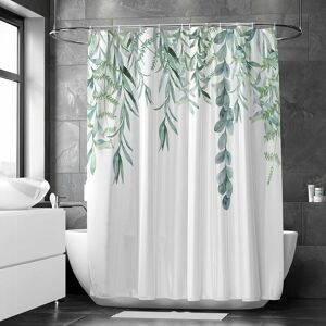 DEWDAT Shower curtain, green shower curtain for bathroom, extra long shower curtains with 12 hooks 72 x 78 inches DEWDAT Shower curtain, green shower curtain for bathroom, extra long shower curtains with 12 hooks 72 x 78 inches