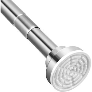 Shower Curtain Pole, 115-210 cm Stainless Steel Net Curtain Rod, Adjustable Shower Curtains Rail Spring Tension Rod Extendable Telescopic Curtain Rod Shower Curtain Pole, 115-210 cm Stainless Steel Net Curtain Rod, Adjustable Shower Curtains Rail Spring Tension Rod Extendable Telescopic Curtain Rod