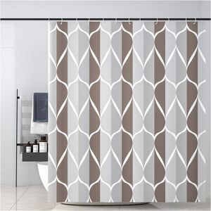 CSPARKV Shower Curtain, Washable, Waterproof Fabric Shower Curtains, Machine Washable, Polyester with 12 Rings + a Magnetic Rope (Grey, 180 x 200 cm) CSPARKV Shower Curtain, Washable, Waterproof Fabric Shower Curtains, Machine Washable, Polyester with 12 Rings + a Magnetic Rope (Grey, 180 x 200 cm)