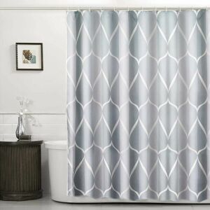 HOOPZI Shower Curtain, Waterproof Lattice Design and Polyester, Quick-Drying, Weighted Hem, Shower Curtains Bathroom , Durable and washable, Grey Shower HOOPZI Shower Curtain, Waterproof Lattice Design and Polyester, Quick-Drying, Weighted Hem, Shower Curtains Bathroom , Durable and washable, Grey Shower