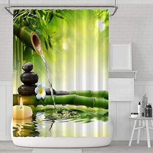 LUNE Shower Curtain Waterproof Mildew Proof Polyester Fabric Machine Washable Shower Curtains with 12 Hooks for Bathroom 180x180cm LUNE Shower Curtain Waterproof Mildew Proof Polyester Fabric Machine Washable Shower Curtains with 12 Hooks for Bathroom 180x180cm