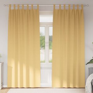 VidaXL Beige Curtains - 2 pcs 245x140cm Polyester VidaXL Beige Curtains - 2 pcs 245x140cm Polyester