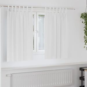 Blackout Curtains with Rings Pure White Polyester vidaXL Blackout Curtains with Rings Pure White Polyester vidaXL