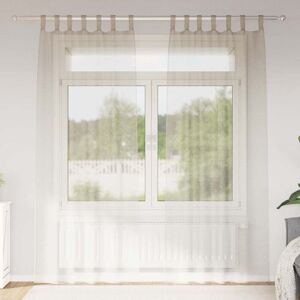 vidaXL Beige Polyester Curtains 2 pcs - Curtain Set vidaXL Beige Polyester Curtains 2 pcs - Curtain Set