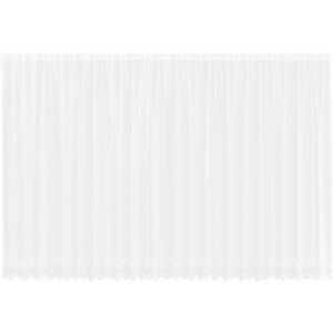 vidaXL White Floral Lace Curtain - Curtain vidaXL White Floral Lace Curtain - Curtain