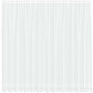 vidaXL Curtains with Curtains Floral White Polyester - Curtains vidaXL Curtains with Curtains Floral White Polyester - Curtains