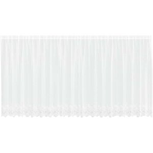 vidaXL Curtain with Floral White Polyester - Curtain vidaXL Curtain with Floral White Polyester - Curtain