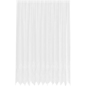 Lace Curtain with Curtains White 300x280cm Polyester vidaXL Lace Curtain with Curtains White 300x280cm Polyester vidaXL
