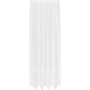 Lace Curtain with Curtains White 150x260cm Polyester vidaXL Lace Curtain with Curtains White 150x260cm Polyester vidaXL