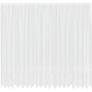 Lace Curtain with Curtains White 500x260cm Polyester vidaXL Lace Curtain with Curtains White 500x260cm Polyester vidaXL