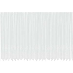 Lace Curtain with Curtains White 600x245cm Polyester vidaXL Lace Curtain with Curtains White 600x245cm Polyester vidaXL