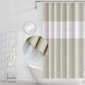 Alwaysh - Waterproof Mildew Resistant Shower Curtain with Hooks, Mold Resistant, Antibacterial, Easy to Clean, Shower Curtains for Bathroom, 180 x Alwaysh - Waterproof Mildew Resistant Shower Curtain with Hooks, Mold Resistant, Antibacterial, Easy to Clean, Shower Curtains for Bathroom, 180 x